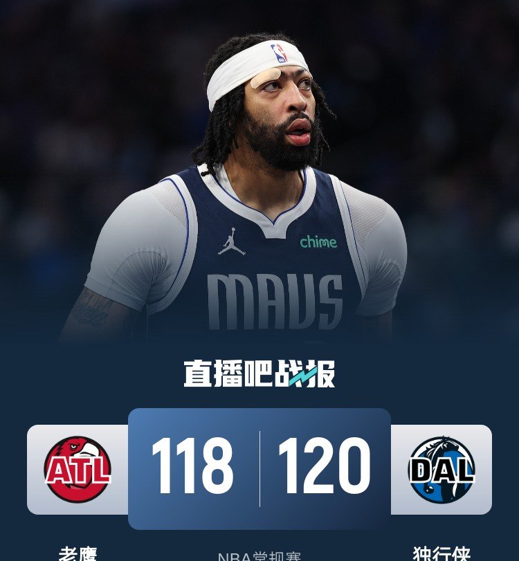 关于独行侠大胜老鹰，东部竞争激烈的信息