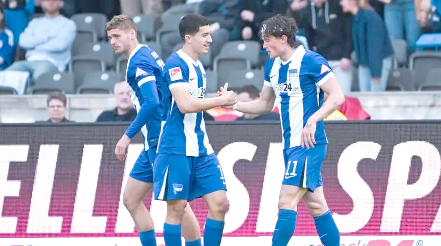 沃尔夫斯堡神勇客场战胜柏林赫塔，掀起德甲风暴